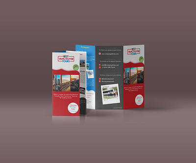 Tri-fold brochure for travel agency brochure design marketing sketchapp travel agency trifold brochure