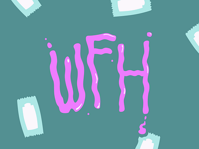 Work From Home branding color colorful design fun illustration illustrator