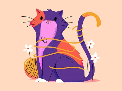 Kitty cats illustration kitty