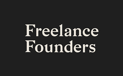 Freelance Founders brand design logo typogaphy