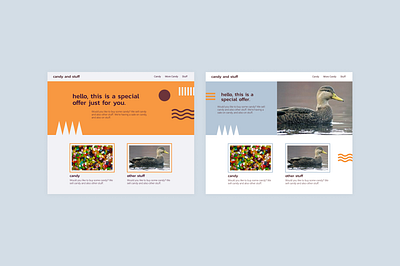 Day 36: Special Offer ad banner ad design art branding candy color dailyui day036 day36 design duck illustration orange typeface typography ui ux web design website website design