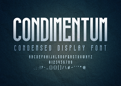 CONDIMENTUM condensed condensed font condensed type design font font font awesome font design font family fontdesign fonts