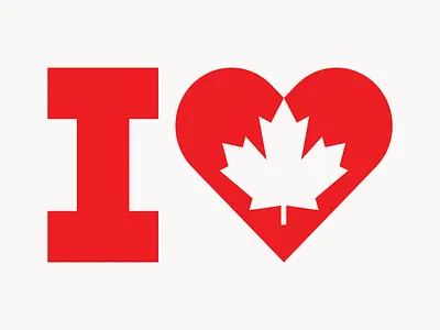 I LOVE CANADA canada ilovecanada logo logodesign