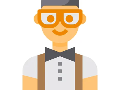 Avatar boy cute icon illustration logo vector