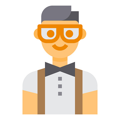 Avatar boy cute icon illustration logo vector