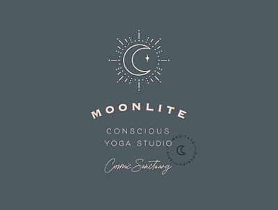 Moonlite Branding branding logo design logos logotype moon moonlight typography