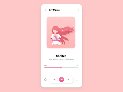 Daily UI Challenge Day 009- Music Player dailyui dailyuichallenge graphicdesign music app music app ui music art music player music player ui uidesign