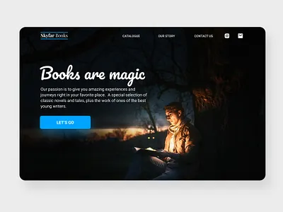 Publishing House Landing Page blue books branding ccs3 editorial html5 landing libros publishing publishing house ux ux ui web webdesign website