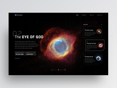 "Soft Galaxy" Concept blackhole clean clean ui dark dark ui dribbble galaxy hero landing minimal planet sky space stars trend ui ui design web web design wormhole