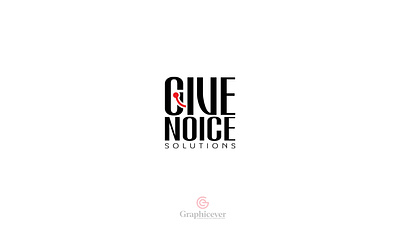 Give Noice Solutions - Logo design creative logo design flat graphicdesign graphicdesigner graphicever icon illustration logo minimal simple logo vector