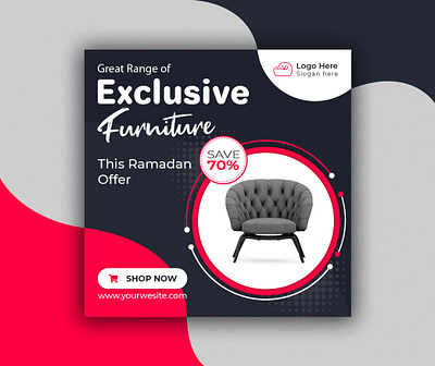 Exclusive Furniture Ramadan Offer Social Media Banner banner banner design business commercial corporate creative creative design discount facebook banner fashion furniture furniture design offer ramadan ramadan mubarak sale socal social media social media banner social media design