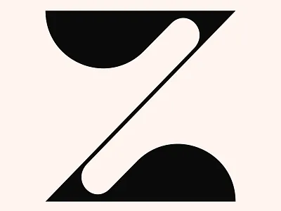 Z - 2 letter letter z lettering lettermark letters logo pelican type typo typographic typography