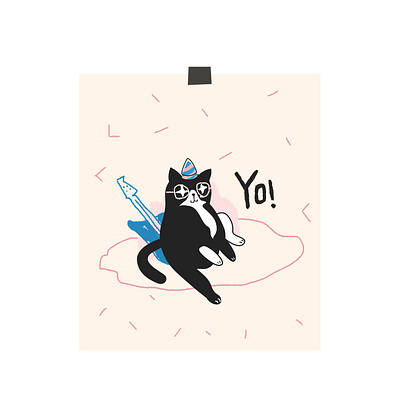 Miao animal art cat cute design illustration