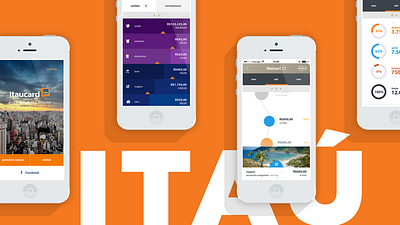 Itau banking personal finance wallet app banking brand design digital interface