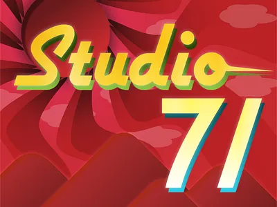 Studio 71 - Affinity Art - Blood Moon affinitydesigner band bangla bangladesh design illustration mountains music neon red retro retrowave sky vintage vintage font vintage logo