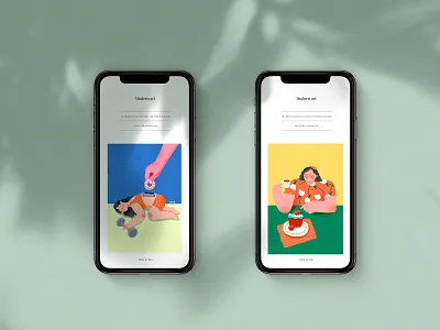 fat lady app design illustration ui