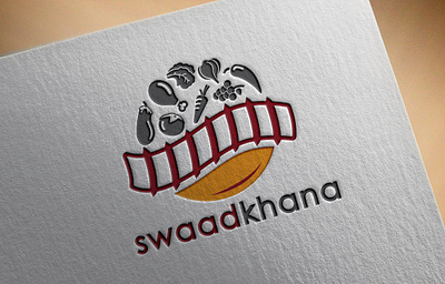 Swaad Khana - A railway food delivery service adobe illustrator branding design food food app food delivery service illustration logo logodesign railway train