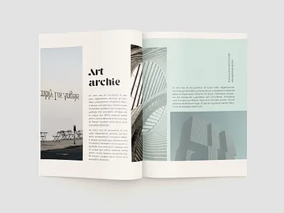 Water Architecture Magazine branding brochure business catalogue clean download elegant free magazine magazine ad modern portfolio template water watercolor watercolour