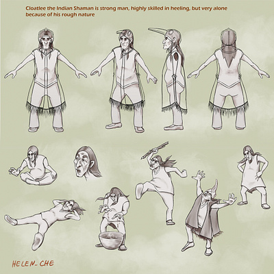 Cloatlee the Shaman 2d 2d art 2d character character design digital art digital illustration digitalart illustration illustrator sketch