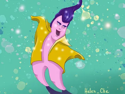Elvis the Seastar 2d art 2d character character design digital art digital painting drawing illustration illustrator sketch sketching
