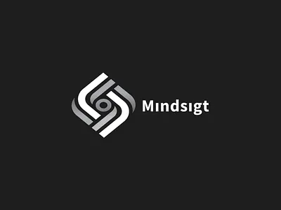 Mindsigt Logo branding and identity corporate branding corporate identity identitydesign learningplatform logo design monogram online platform startup startup branding