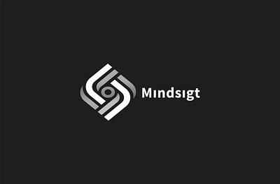 Mindsigt Logo branding and identity corporate branding corporate identity identitydesign learningplatform logo design monogram online platform startup startup branding