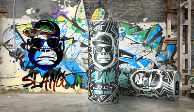 Slang energy drink packagedesign packaging