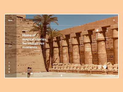 Egypt | Home of Magical Stories. design egypt kaiilab tourism ui ux web