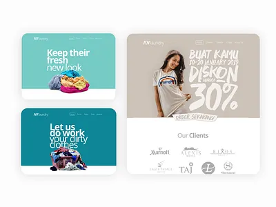 Laundry Website ui user interface website