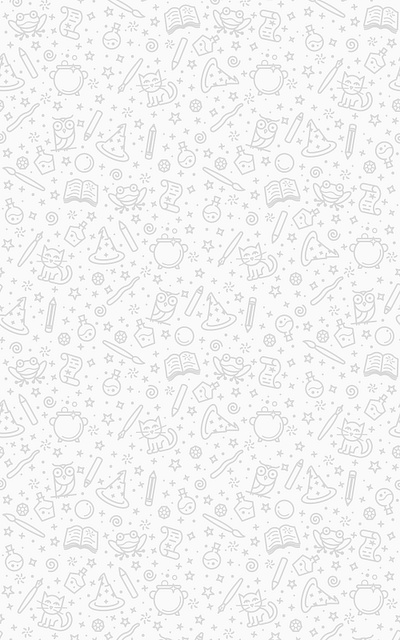 Magical Background cat frog illustration magic monoline owl pattern pencil potions school scroll seamless seamlesspattern wand wizard