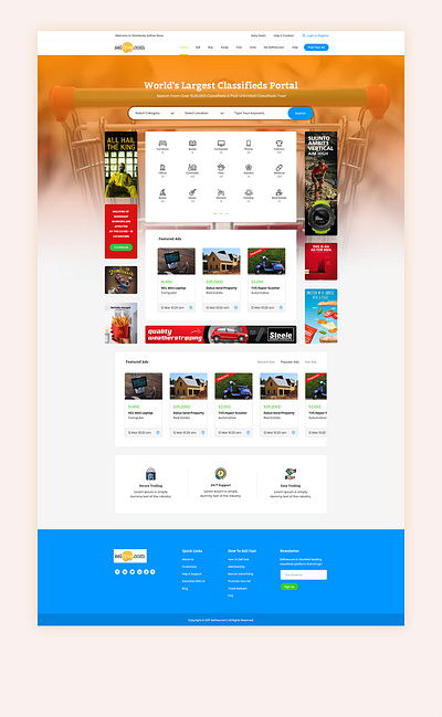 Service Home Page design