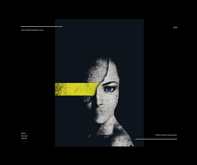 no. 220 blindfold black design digital minimal pattern photoshop portrait portrait art poster poster a day posterdesign postereveryday texture