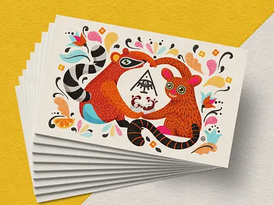 Alebrijes app best branding cat character clean design illustration logo vector