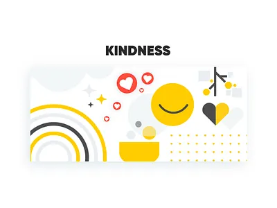 Kindness digital artwork graphic design kindness team values