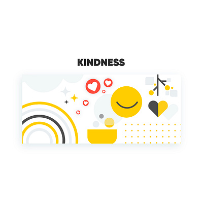 Kindness digital artwork graphic design kindness team values