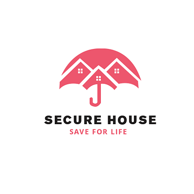 Secure House design logo logo design logos ui