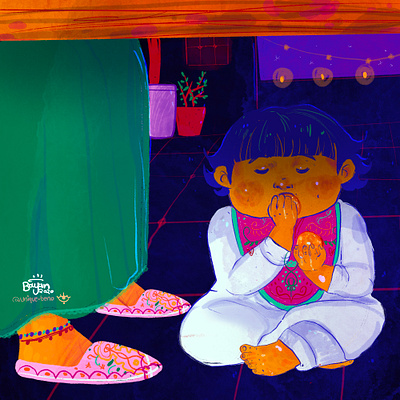 It's really delicious!! arabic artwork illustraion kids illustration love procreate