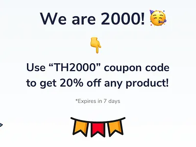 Themesberg celebration creative + promotion bootstrap bootstrap4 celebrate coupon code discount discount voucher promotion social media post theme themesberg