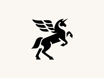 UNICORN - LOGO animal animals branding design fantastic flight horse icon identity illustration logo mark marks runner symbol unicorn