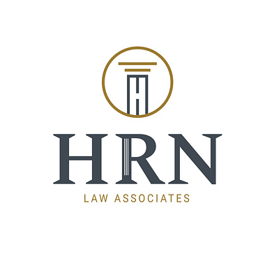 HRN Law Associates logo branding and identity design illustration logo logo design branding logo design concept minimalist vector