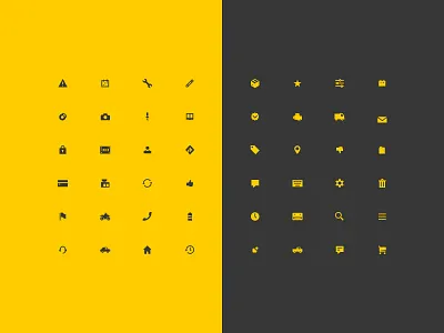 Automotive Icon Set android automotive cars checkout driving icon icon set iconography ios mobile shopping trucks