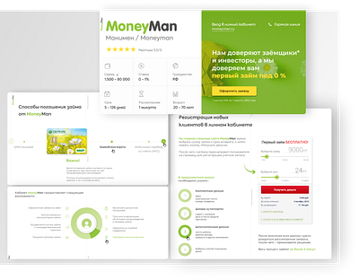 Microloan corporation credit design landing page web design website