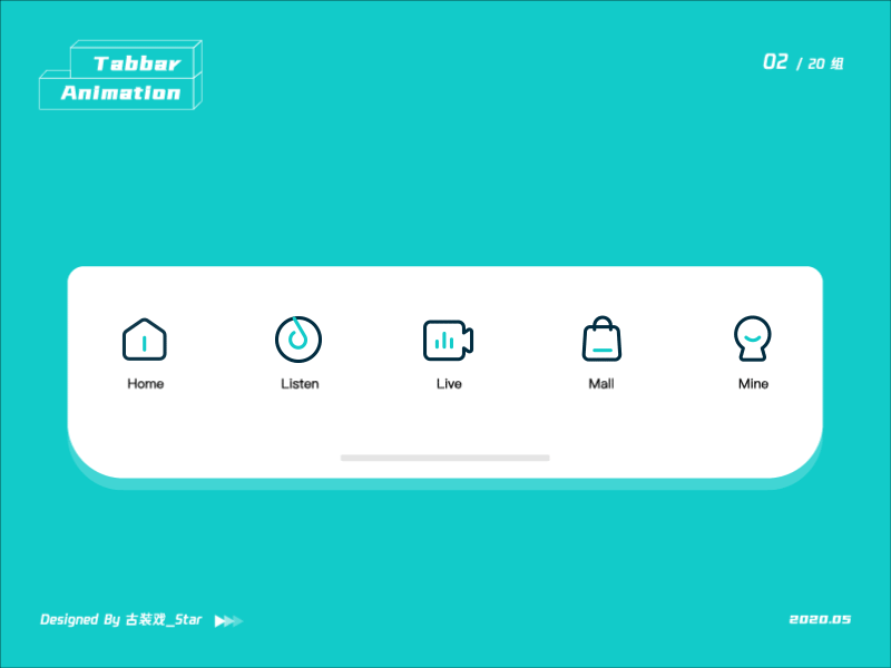 Tab Bar Animation 02 animation icon tabbar ui ux