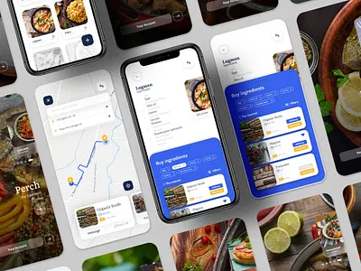 Cooking App adobe photoshop adobe xd app application application design clean cooking app design dribbble best shot flat minimal ui ux
