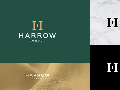 Luxury Menswear Fashion Brand - Harrow London branding clothing brand clothing label fashion fashion brand fashion logo fashion logos gold foil h letter h logo london luxury brand luxury branding menswear menswear brand menswear logo premium suit tailor tailor logo