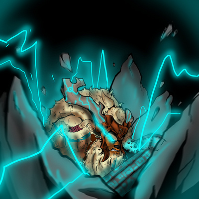 Earthshaker Planetfall dota2 illustration