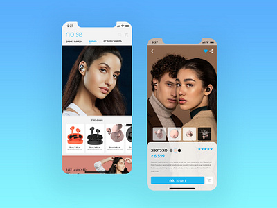 Noise UI Design Concept app design branding and identity design ui ux web webdesign