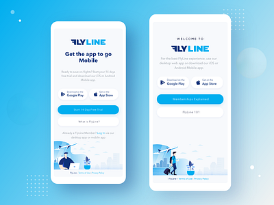 FlyLine Home app app store chart flight app flight booking flight booking app flight search google play illustration landing page mobile ui ui ux