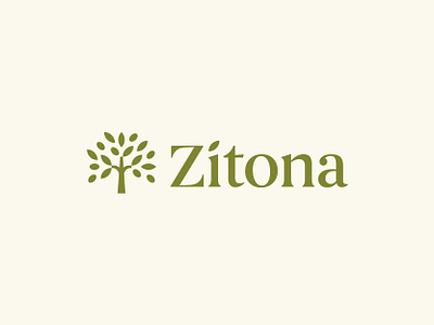 Zitona / Olive tree branch fruit green icon logo mark olive symbol tree zitona