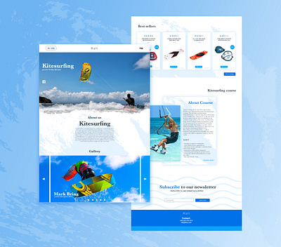 Rafi Kitesurfing layout clean design kite kitesurf kitesurfing layout minimal ui uiux ux web web design webdesign website